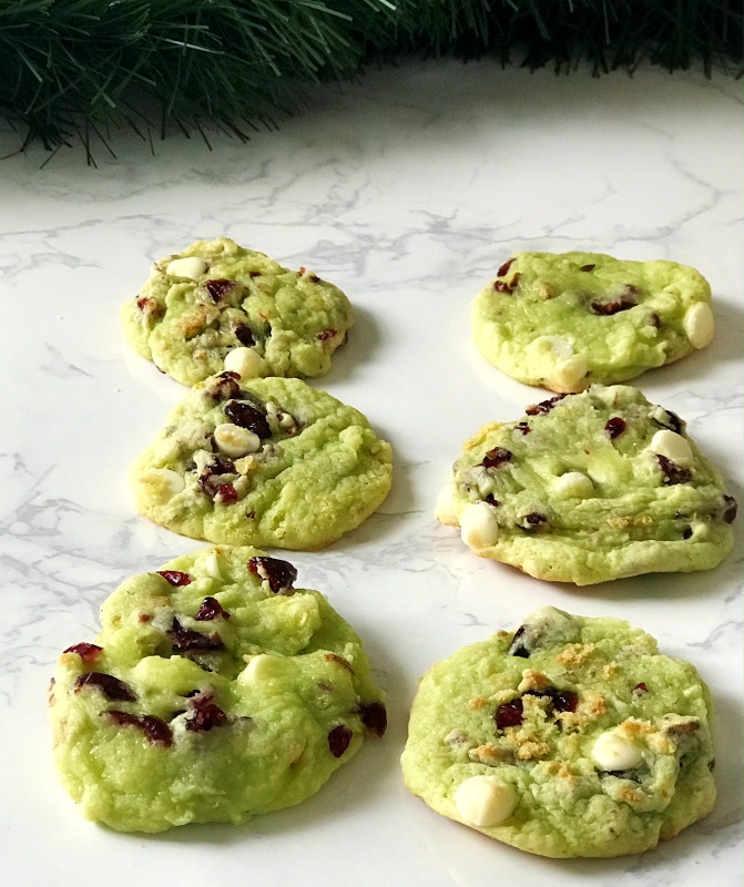 Soft & Chewy White Chocolate, Pistachio & Cranberry Cookies